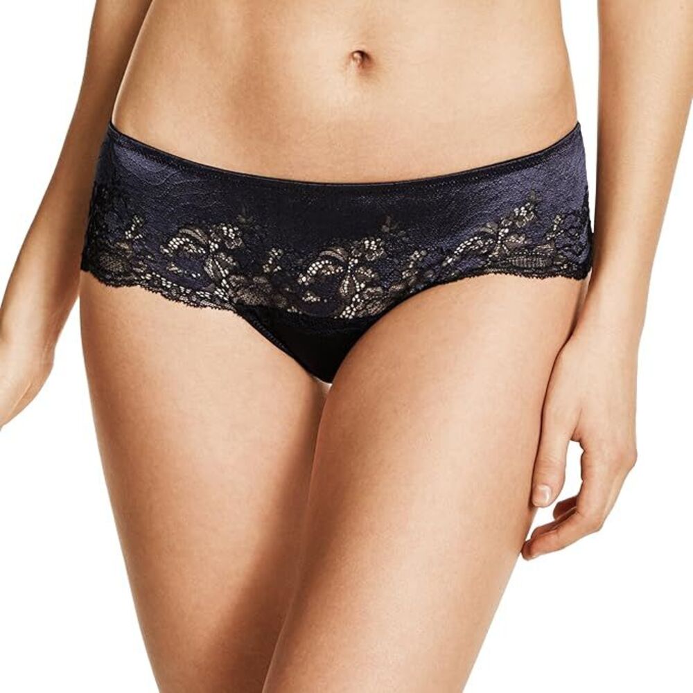 Wacoal FLORAL Affair Lace Satin BRAZILIAN TANGA THONG KNICKERS PANTY XL 845256